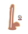 GET REAL - GODE DOUBLE DENSITÉ 17 CM BALLES PEAU