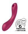 SATISFYER - CURVE TRINITY 1 AIR PULSE VIBRATION ROUGE
