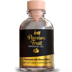 INTT - GEL DE MASSAGE SAVEUR FRUIT DE LA PASSION AVEC EFFET CHALEUR
