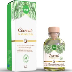 INTT - GEL DE MASSAGE VEGAN AU SAVEUR DE NOIX DE COCO ET EFFET CHAUFFANT