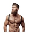 FETISH SUBMISSIVE ATTITUDE - HARNAIS DOS EN ÉCO-CUIR POUR HOMMES