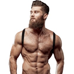 FETISH SUBMISSIVE ATTITUDE - HARNAIS DOS EN ÉCO-CUIR POUR HOMMES