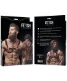FETISH SUBMISSIVE ATTITUDE - HARNAIS DE POITRINE EN ÉCO-CUIR POUR HOMME NOIR/ROUGE