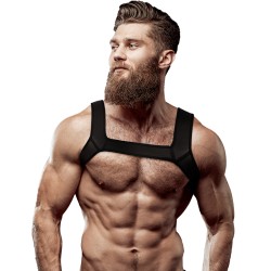 FETISH SUBMISSIVE ATTITUDE - HARNAIS DE POITRINE EN NÉOPRÈNE POUR HOMMES TAILLE L