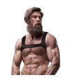 FETISH SUBMISSIVE ATTITUDE - HARNAIS DE POITRINE EN NÉOPRÈNE POUR HOMMES TAILLE M