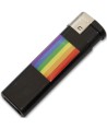 PRIDE - BRIQUET NOIR AVEC DRAPEAU LGBT