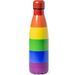 PRIDE - CHAUFFE-EAU MÉTALLIQUE AVEC LE DRAPEAU LGBT