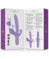 INTENSE - BILLIE VIBRATEUR MULTIFONCTION RECHARGEABLE ONDES STIMULANTES AVEC BOUTON POUSSOIR VIOLET