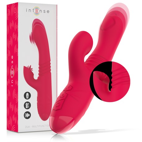 INTENSE - VIBRATEUR UP DOWN RECHARGEABLE MULTIFONCTION DUA AVEC LANGUE ROUGE