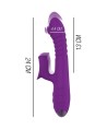 INTENSE - VIBRATEUR RECHARGEABLE MULTIFONCTION IGGY UP DOWN AVEC STIMULATEUR CLITORAL VIOLET