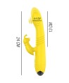 INTENSE - VIBRATEUR MULTIFONCTION TOKY UP DOWN AVEC STIMULATEUR CLITORAL JAUNE