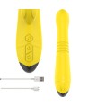 INTENSE - VIBRATEUR MULTIFONCTION TOKY UP DOWN AVEC STIMULATEUR CLITORAL JAUNE