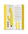 INTENSE - VIBRATEUR MULTIFONCTION TOKY UP DOWN AVEC STIMULATEUR CLITORAL JAUNE