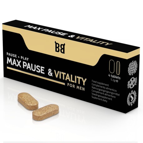 BLACK BULL - RETARDATEUR DE PAUSE ET DE VITALITÉ MAXIMALE POUR HOMMES 4 GÉLULES