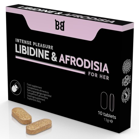 BLACK BULL - LIBIDINE AFRODISIA PLAISIR INTENSE POUR ELLE 10 COMPRIMES