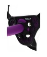 GET REAL - HARNAIS EN DENTELLE STRAP-ON VIOLET