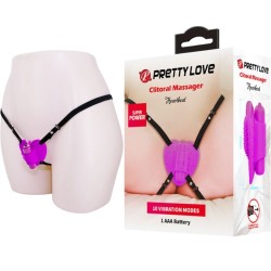 PRETTY LOVE - MASSAGER CLITORAL HEARTBEAT 10 MODES DE VIBRATION VIOLET