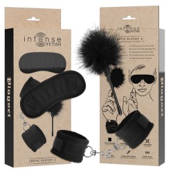 INTENSE - FETISH PLAYSET ÉROTIQUE 2 AVEC MENOTTES, MASQUE AVEUGLE ET TICKLER
