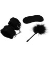 INTENSE - FETISH PLAYSET ÉROTIQUE 2 AVEC MENOTTES, MASQUE AVEUGLE ET TICKLER