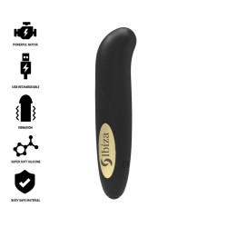 IBIZA - STIMULATEUR DE CLITORIS CHARGEUR USB 10 MODES DE VIBRATION DORÉ 13 X 2,9