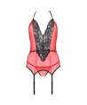 PASSION - PEONIA CORSET EROTIC LINE ROJO S/M