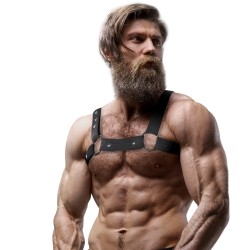 FETISH SUBMISSIVE ATTITUDE - HARNAIS DE SPORT RÉGLABLE EN NÉOPRÈNE POUR HOMMES