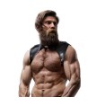 FETISH SUBMISSIVE ATTITUDE - HARNAIS DE COU RÉGLABLE EN ÉCO-CUIR POUR HOMMES BRIGADE
