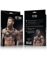 FETISH SUBMISSIVE ATTITUDE - HARNAIS DE POITRINE CROISÉ EN NÉOPRÈNE RÉGLABLE AVEC FERMETURES GLISSIÈRE POUR HOMMES