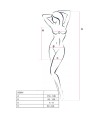 PASSION - BS096 BODYSTOCKING NEGRO TALLA UNICA