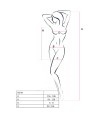 PASSION - BS101 BODYSTOCKING NEGRO TALLA UNICA