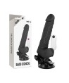 BASECOCK - VIBRADOR REALÍSTICO CONTROL REMOTO NATURAL CON TESTÍCULOS 19.5 CM -O- 4 CM