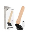 BASECOCK - VIBRADOR REALÍSTICO CONTROL REMOTO NATURAL 19.5 CM -O- 4 CM