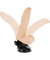 BASECOCK - VIBRADOR REALÍSTICO ARTICULABLE CONTROL REMOTO NATURAL 21 CM -O- 5 CM