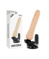 BASECOCK - VIBRADOR REALÍSTICO CONTROL REMOTO NATURAL 19.5 CM -O- 4 CM