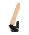 BASECOCK - VIBRADOR REALÍSTICO CONTROL REMOTO NATURAL 19.5 CM -O- 4 CM