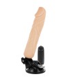 BASECOCK - VIBRADOR REALÍSTICO CONTROL REMOTO NATURAL 20 CM -O- 4 CM