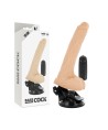 BASECOCK - VIBRADOR REALÍSTICO CONTROL REMOTO NATURAL CON TESTÍCULOS 20 CM -O- 4 CM
