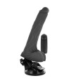 BASECOCK - VIBRADOR REALÍSTICO CONTROL REMOTO NATURAL CON TESTÍCULOS 20 CM -O- 4 CM