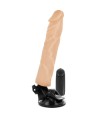 BASECOCK - VIBRADOR REALÍSTICO CONTROL REMOTO NATURAL 21 CM -O- 4 CM