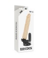 BASECOCK - VIBRADOR REALÍSTICO CONTROL REMOTO NATURAL 21 CM -O- 4 CM