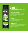 BRUMA - HUILE DE MASSAGE PREMIUM EFFET CHALEUR SAVEUR DE PASTÈQUE 3 EN 1 - 100 ML