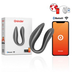 ONINDER - LISBOA G-SPOT CLITORAL STIMULATEUR NOIR - APPLICATION GRATUITE