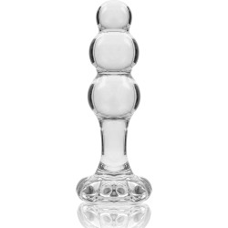 NEBULA SERIES BY IBIZA - MODÈLE 1 BOUCHON EN VERRE BOROSILICATE 10,7 X 3 CM TRANSPARENT