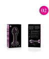NEBULA SERIES BY IBIZA - MODELO 2 PLUG CRISTAL TRANSPARENTE 11 CM -O- 3.5 CM