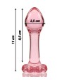 NEBULA SERIES BY IBIZA - MODELO 2 PLUG CRISTAL TRANSPARENTE 11 CM -O- 3.5 CM