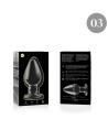 NEBULA SERIES BY IBIZA - MODELO 3 PLUG CRISTAL TRANSPARENTE 11 CM -O- 5 CM