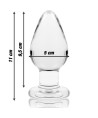 NEBULA SERIES BY IBIZA - MODELO 3 PLUG CRISTAL TRANSPARENTE 11 CM -O- 5 CM