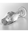 NEBULA SERIES BY IBIZA - MODELO 6 PLUG CRISTAL TRANSPARENTE 12.5 CM -O- 4 CM