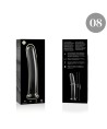 NEBULA SERIES BY IBIZA - MODELO 8 DILDO CRISTAL TRANSPARENTE 14.5 CM -O- 2 CM