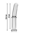 NEBULA SERIES BY IBIZA - MODELO 9 DILDO CRISTAL TRANSPARENTE 15.5 CM -O- 2.5 CM